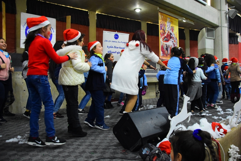 Saint Vincent de paul celebrating Christmas at Jesus & Mary school